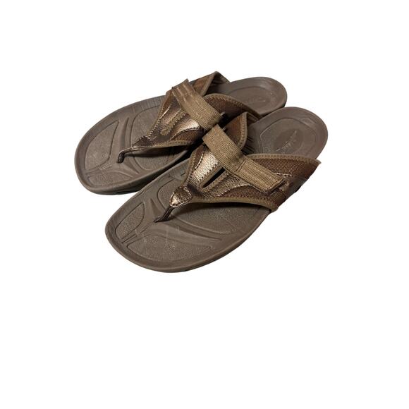 Merrell Leather Slip On Sandals - Women's Size 8B - Picture 1 of 9